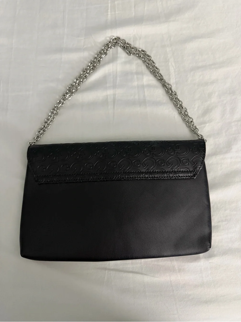 GUESS Black Chain-Handle Shoulder Bag